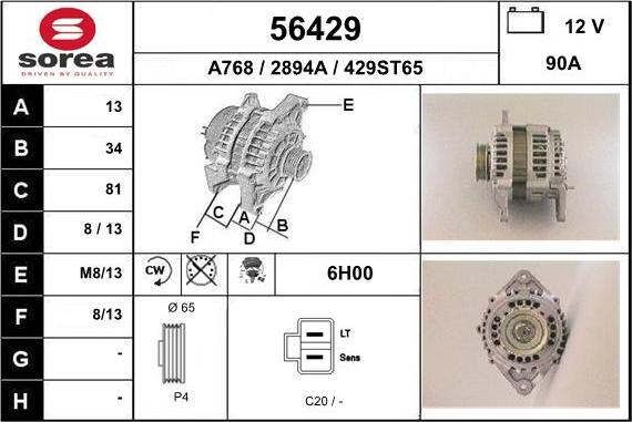 EAI 56429 - Alternatore autozon.pro