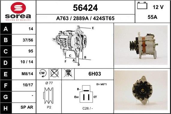 EAI 56424 - Alternatore autozon.pro