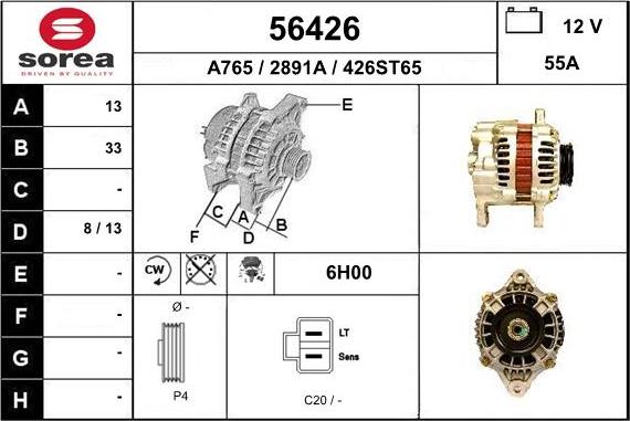 EAI 56426 - Alternatore autozon.pro