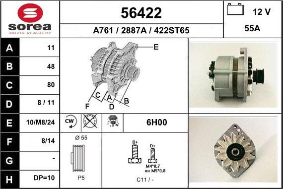 EAI 56422 - Alternatore autozon.pro