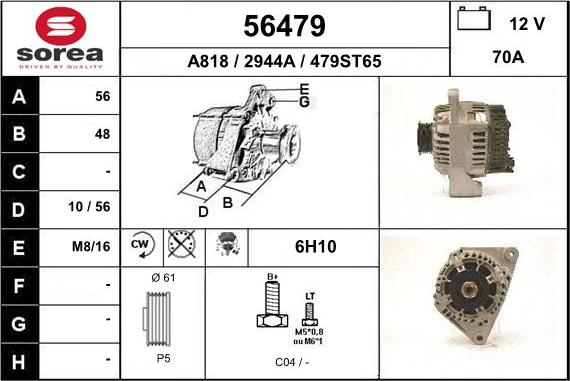 EAI 56479 - Alternatore autozon.pro