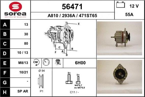 EAI 56471 - Alternatore autozon.pro