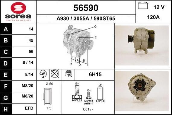 EAI 56590 - Alternatore autozon.pro