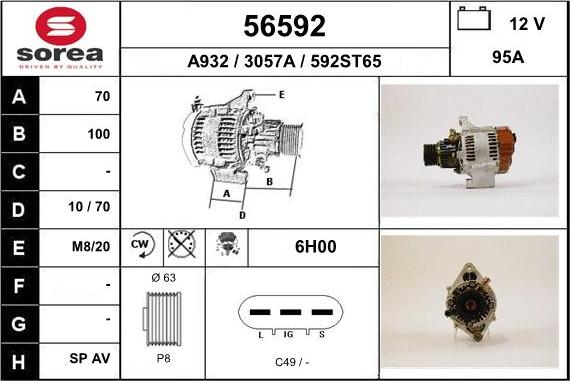 EAI 56592 - Alternatore autozon.pro