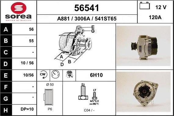 EAI 56541 - Alternatore autozon.pro