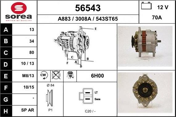 EAI 56543 - Alternatore autozon.pro