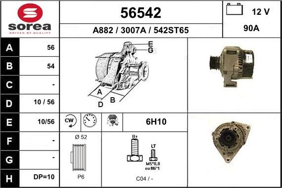 EAI 56542 - Alternatore autozon.pro