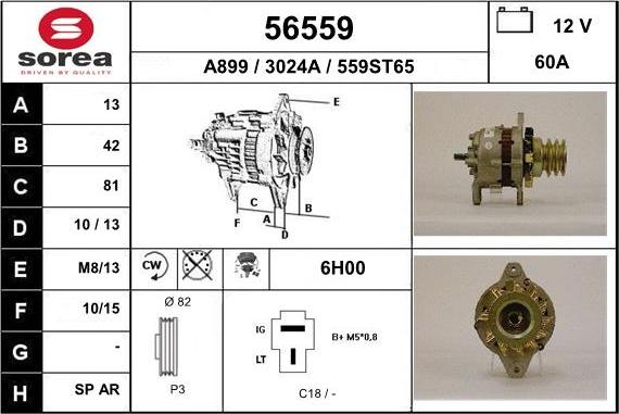 EAI 56559 - Alternatore autozon.pro