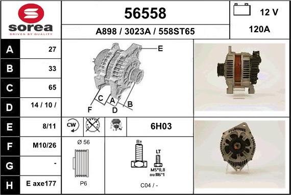 EAI 56558 - Alternatore autozon.pro