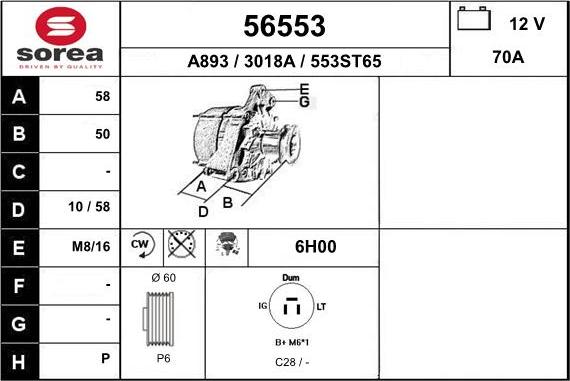 EAI 56553 - Alternatore autozon.pro