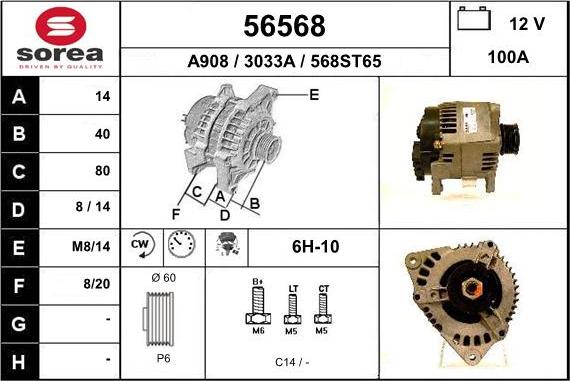 EAI 56568 - Alternatore autozon.pro