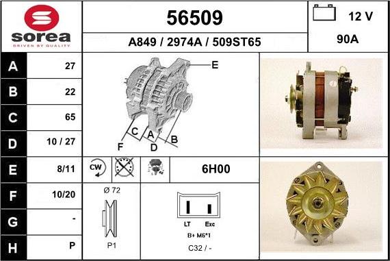 EAI 56509 - Alternatore autozon.pro