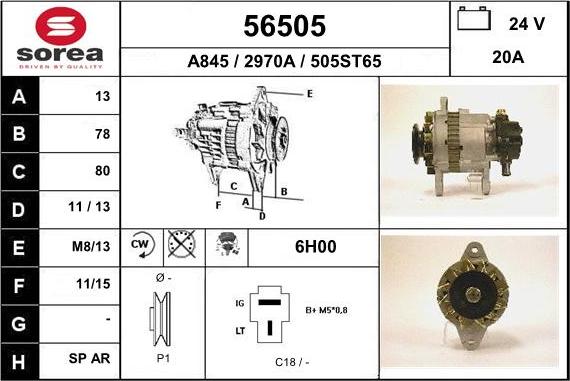 EAI 56505 - Alternatore autozon.pro