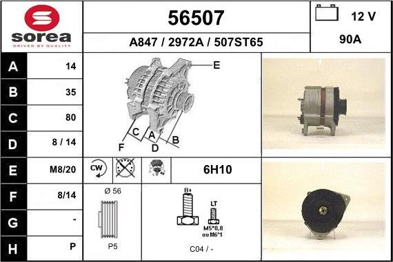 EAI 56507 - Alternatore autozon.pro