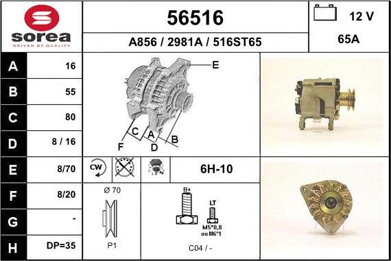 EAI 56516 - Alternatore autozon.pro