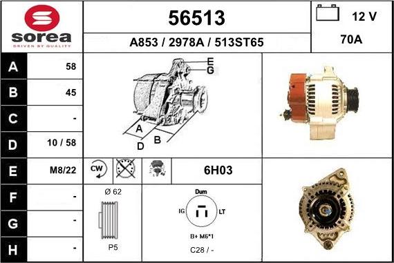 EAI 56513 - Alternatore autozon.pro