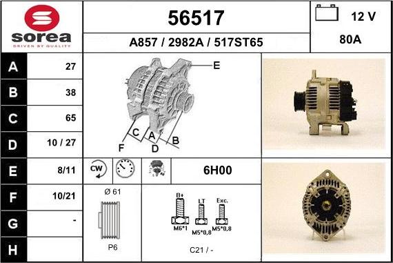 EAI 56517 - Alternatore autozon.pro