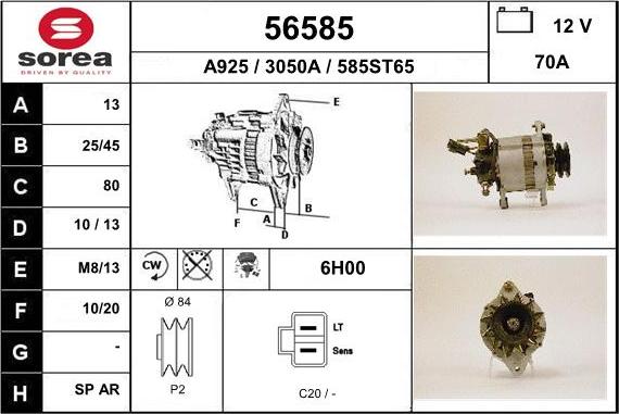 EAI 56585 - Alternatore autozon.pro