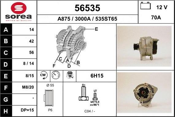 EAI 56535 - Alternatore autozon.pro