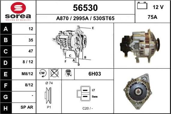 EAI 56530 - Alternatore autozon.pro