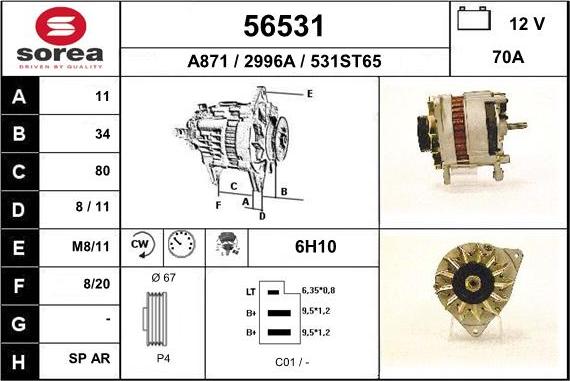 EAI 56531 - Alternatore autozon.pro