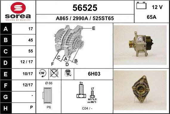 EAI 56525 - Alternatore autozon.pro