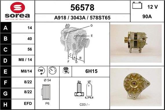 EAI 56578 - Alternatore autozon.pro