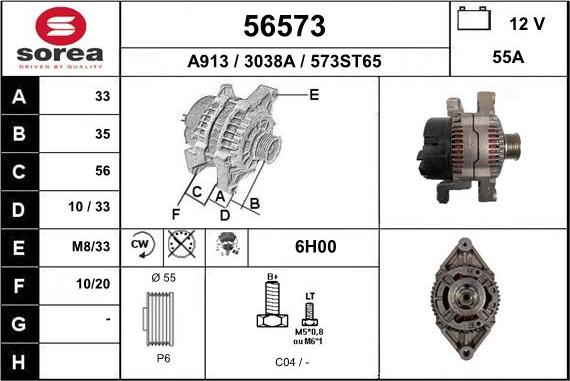 EAI 56573 - Alternatore autozon.pro