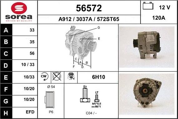 EAI 56572 - Alternatore autozon.pro