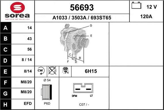 EAI 56693 - Alternatore autozon.pro