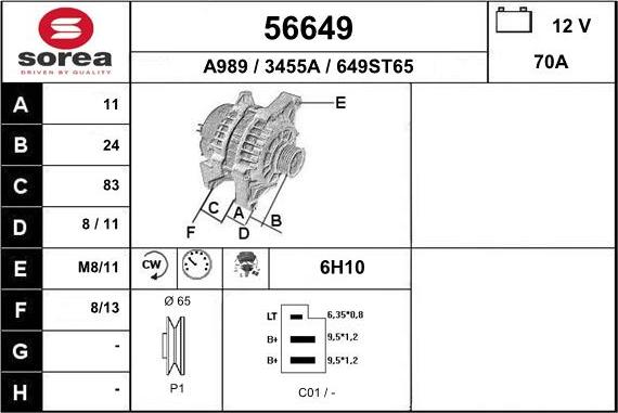 EAI 56649 - Alternatore autozon.pro