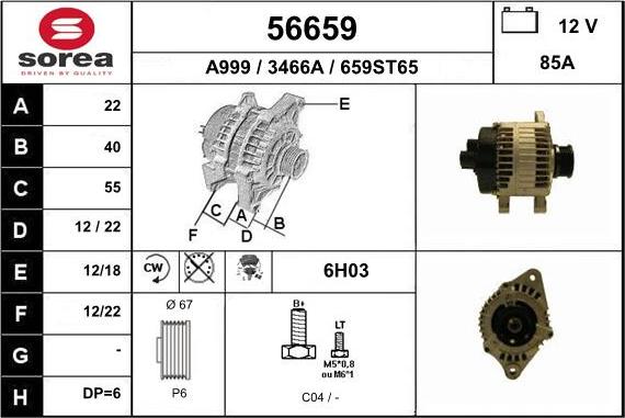 EAI 56659 - Alternatore autozon.pro