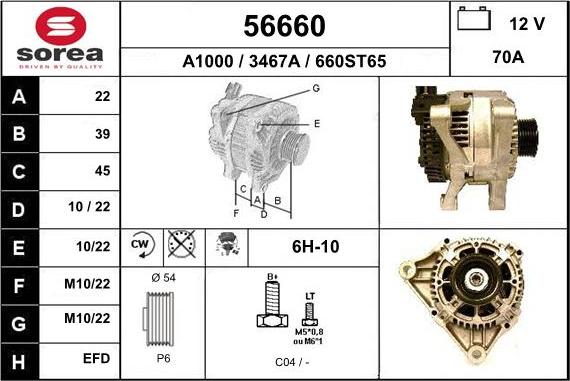 EAI 56660 - Alternatore autozon.pro