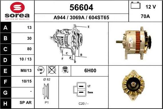 EAI 56604 - Alternatore autozon.pro