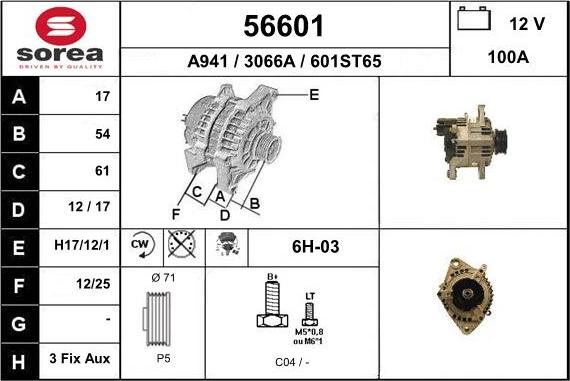 EAI 56601 - Alternatore autozon.pro