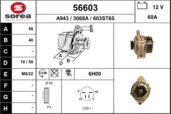 EAI 56603 - Alternatore autozon.pro