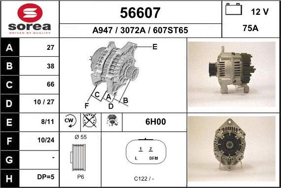 EAI 56607 - Alternatore autozon.pro