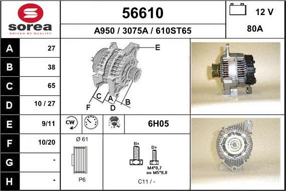 EAI 56610 - Alternatore autozon.pro