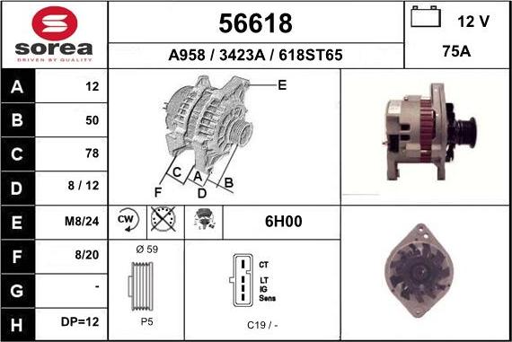 EAI 56618 - Alternatore autozon.pro