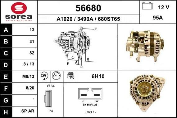 EAI 56680 - Alternatore autozon.pro