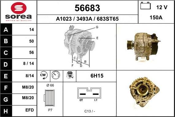 EAI 56683 - Alternatore autozon.pro