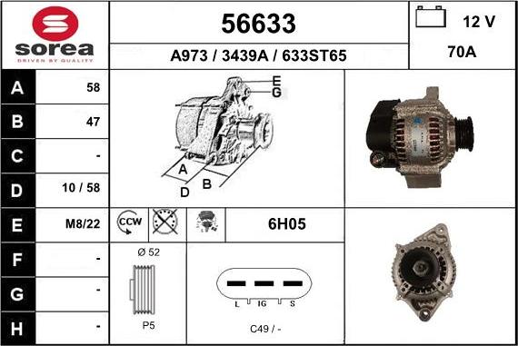 EAI 56633 - Alternatore autozon.pro