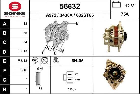 EAI 56632 - Alternatore autozon.pro