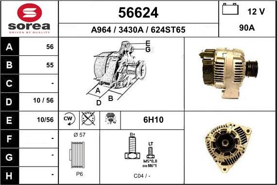 EAI 56624 - Alternatore autozon.pro