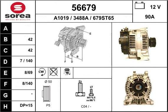 EAI 56679 - Alternatore autozon.pro