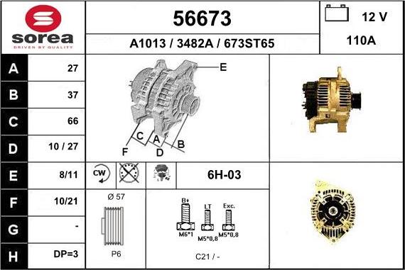 EAI 56673 - Alternatore autozon.pro