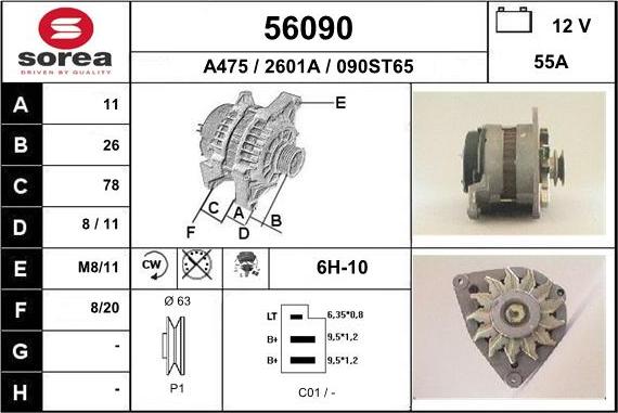 EAI 56090 - Alternatore autozon.pro