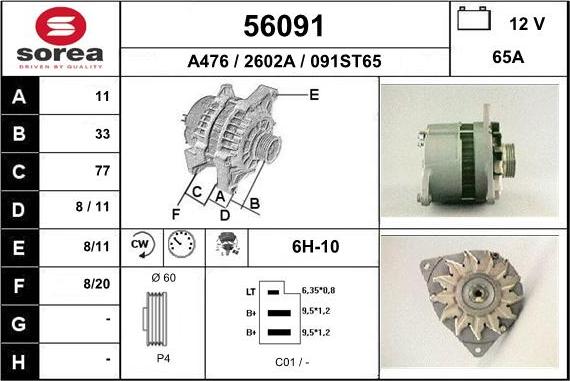 EAI 56091 - Alternatore autozon.pro