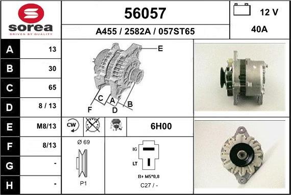 EAI 56057 - Alternatore autozon.pro