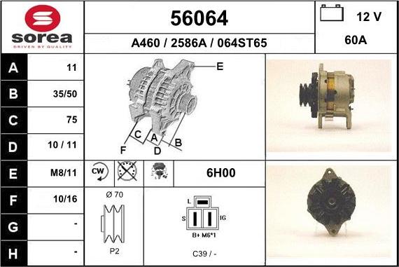 EAI 56064 - Alternatore autozon.pro